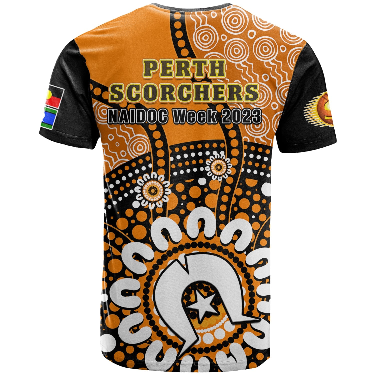 Perth Scorchers NAIDOC 2023 T Shirt Indigenous For Our Elders - Vibe Hoodie Shop