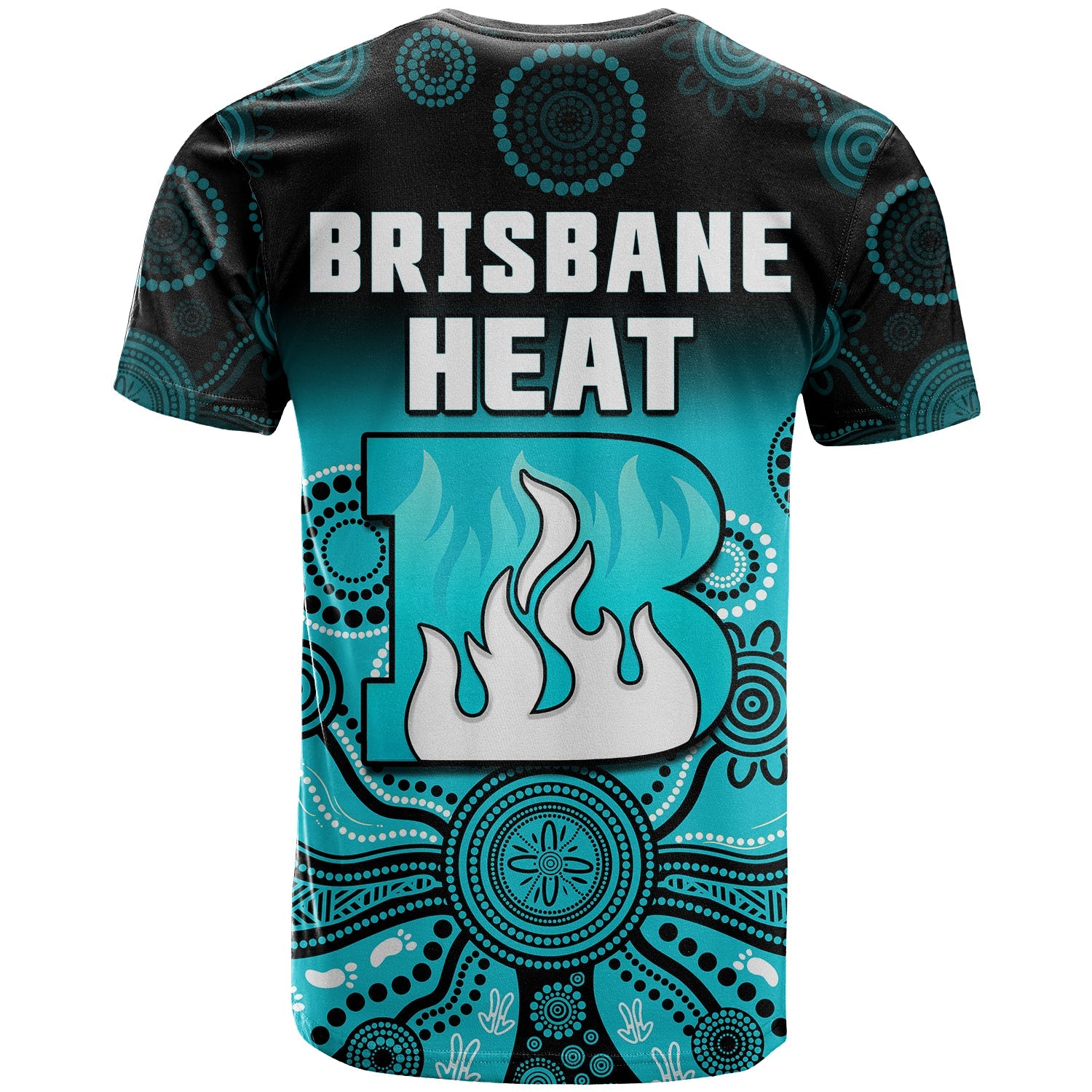 Brisbane Heat T Shirt Gradient Aboriginal Dot Painting - Vibe Hoodie Shop