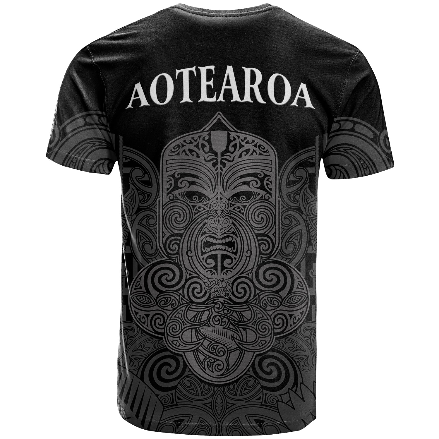 New Zealand Tiki Rugby T Shirt NZ Maori Koru Pattern Ver.01 - Vibe Hoodie Shop