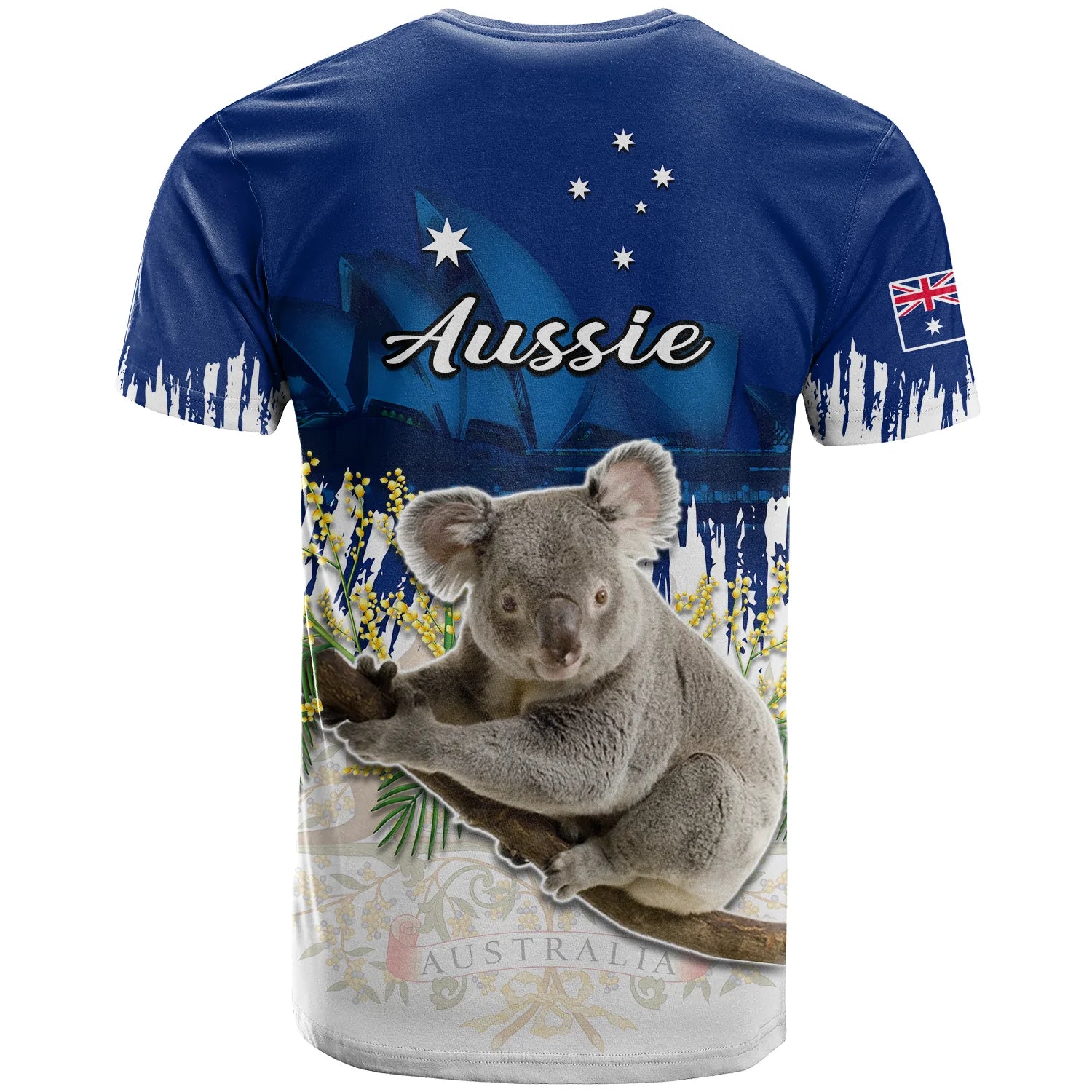 Australia Day T Shirt Koala Sydney Opera House Flag Color - Vibe Hoodie Shop