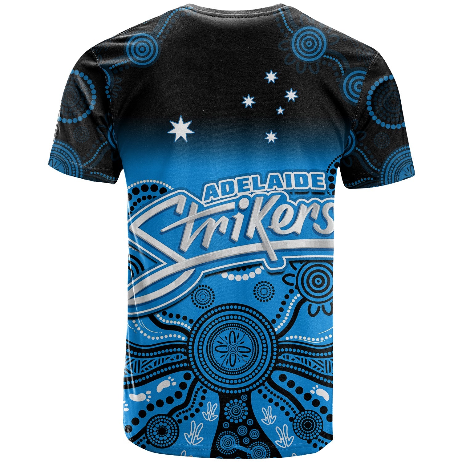 Adelaide Strikers T Shirt Gradient Aboriginal Dot Painting - Vibe Hoodie Shop