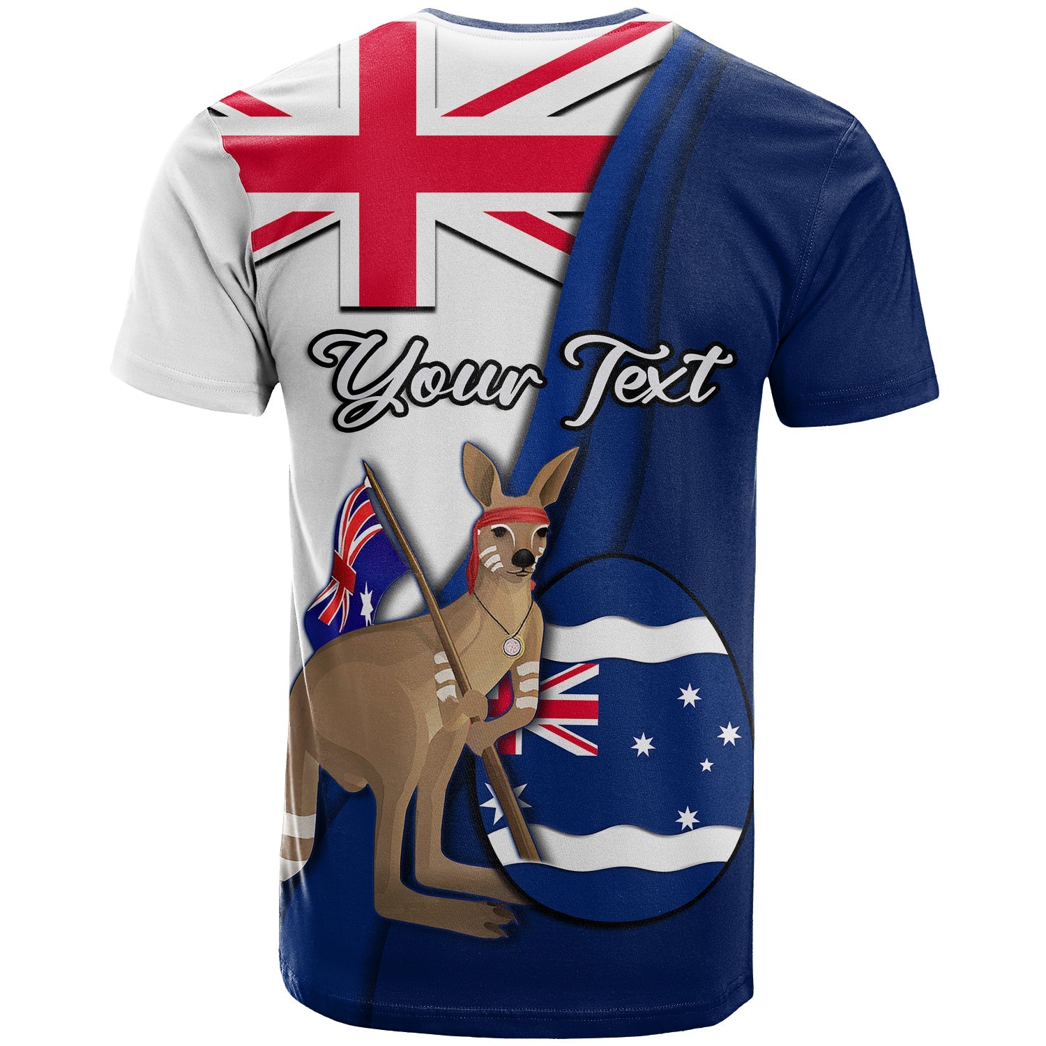 (Custom Personalised) Australia Easter Day T Shirt Kangaroo With Egg Flag Style - Vibe Hoodie Shop