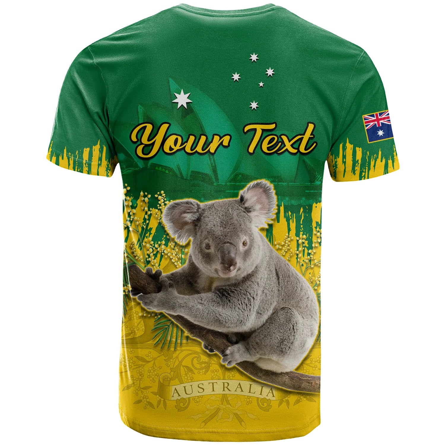 (Custom Personalised) Australia Day T Shirt Koala Sydney Opera House National Color - Vibe Hoodie Shop