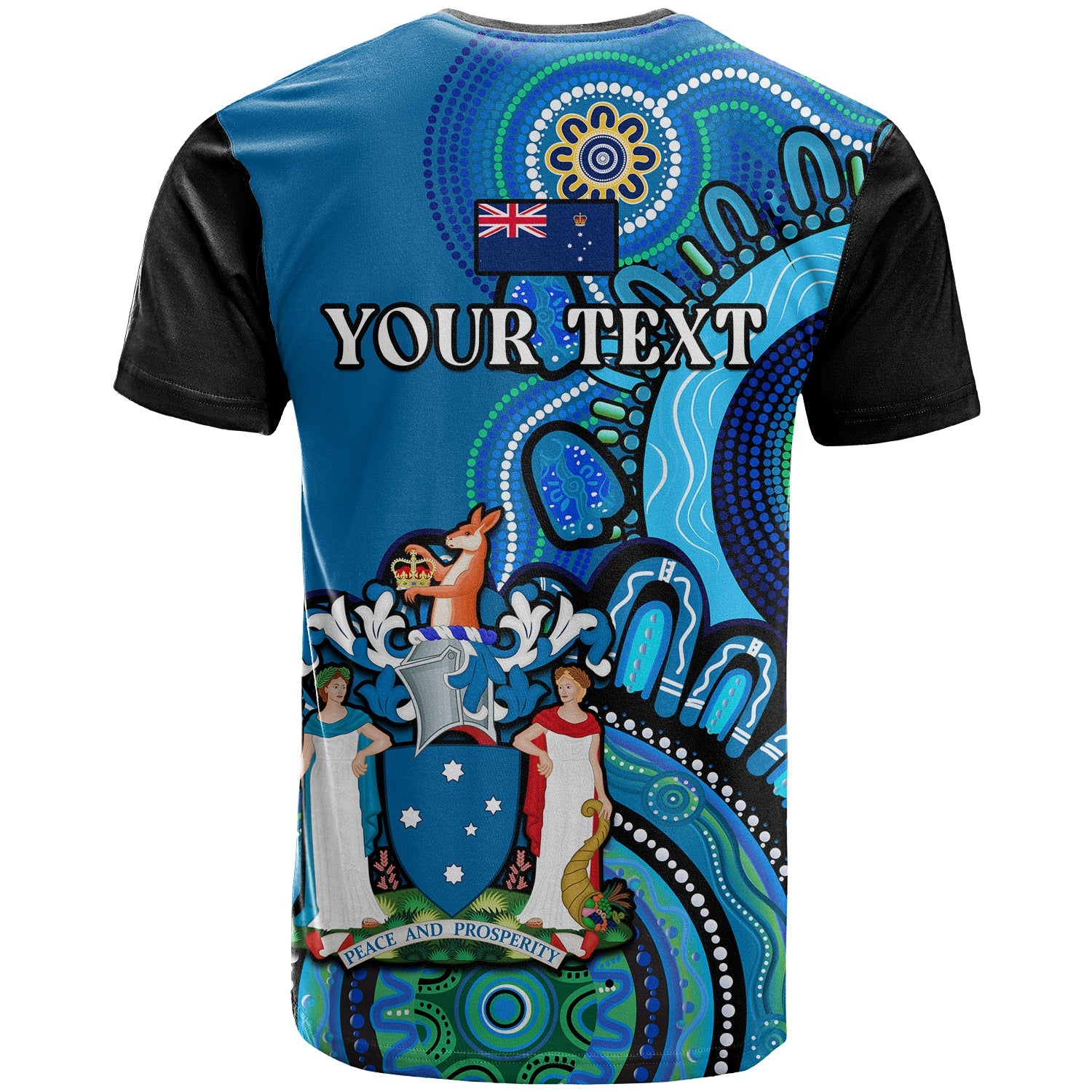 (Custom Personalised) Victoria State T Shirt Australian Indigenous Art - Vibe Hoodie Shop