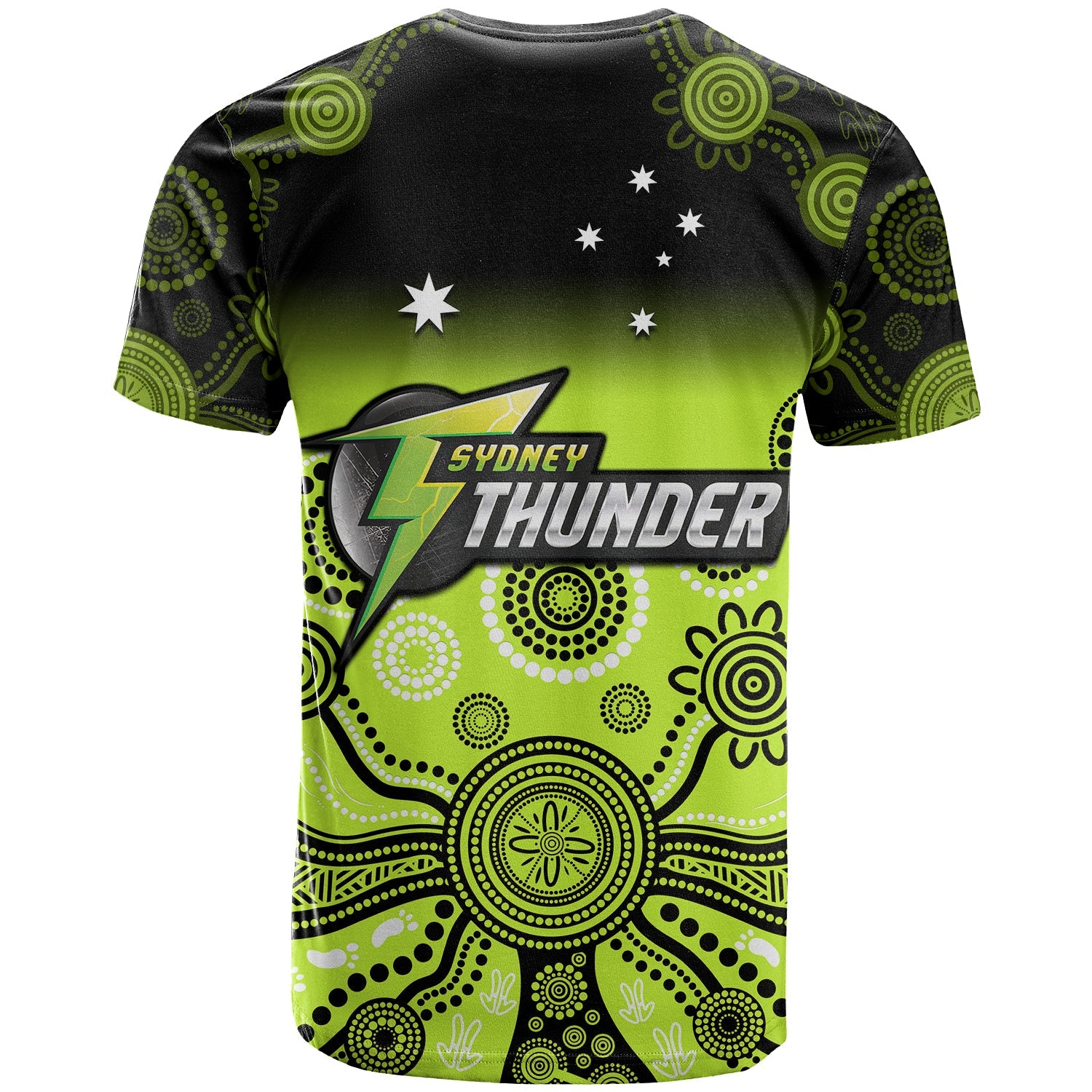 Thunder T Shirt Sydney Gradient Aboriginal Art - Vibe Hoodie Shop