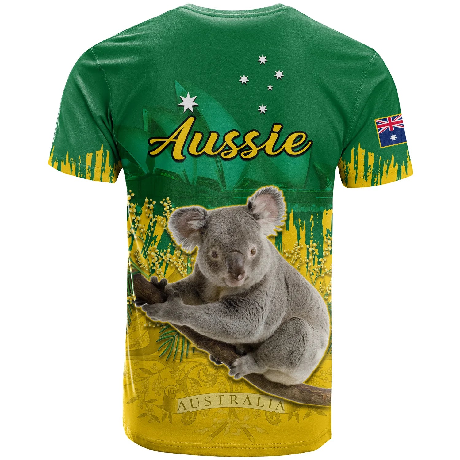 Australia Day T Shirt Koala Sydney Opera House National Color - Vibe Hoodie Shop