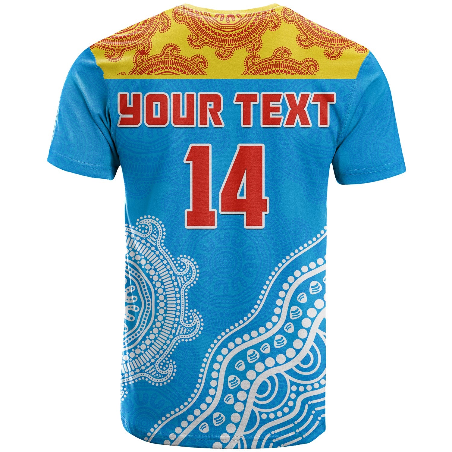 (Custom Text And Number) Suns T Shirt Go Sunnies Aboriginal Simple Style - Vibe Hoodie Shop