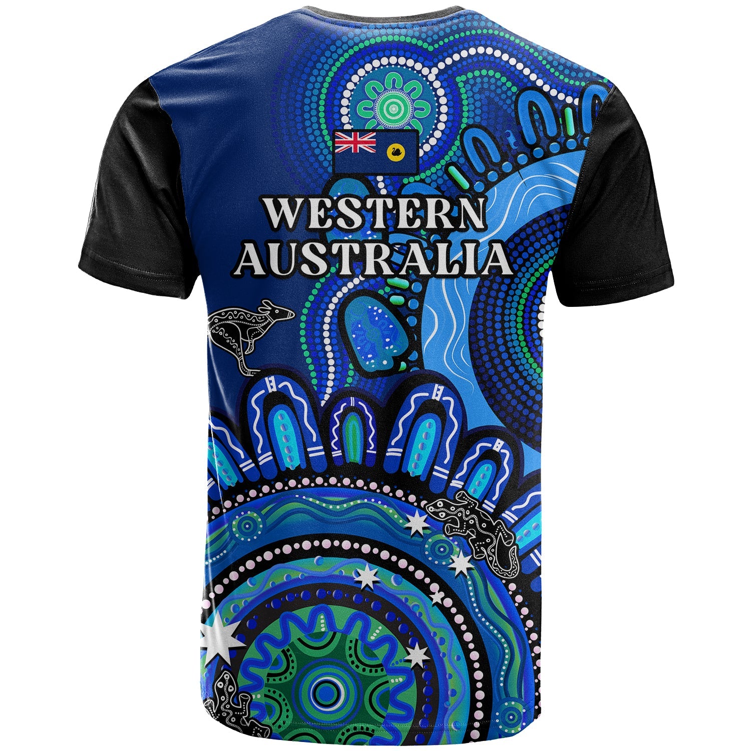 Western Australia State T Shirt WA Aussie Indigenous Art - Vibe Hoodie Shop