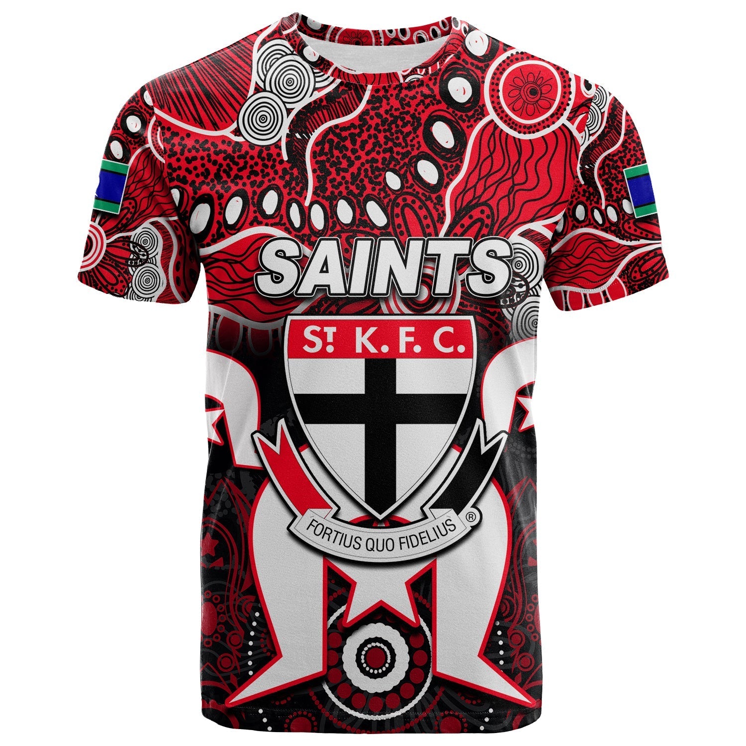 (Custom Personalised) Saints Australian Football Torres Strait Islanders Mix Aboriginal T shirt - Vibe Hoodie Shop