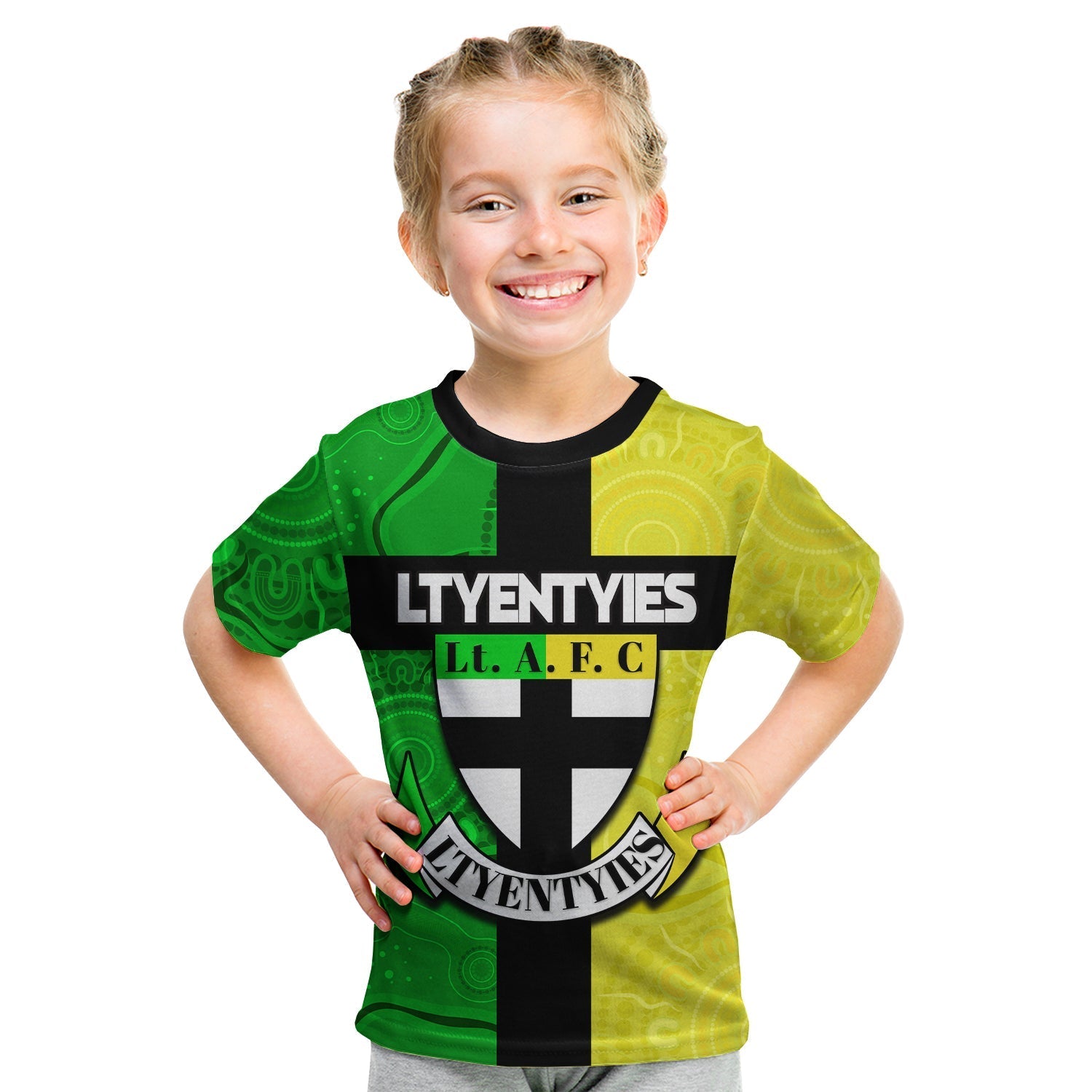 (Custom Text and Number) Ltyentyies Lt. A. F. C T shirt KID Australian Football Aboriginal - Vibe Hoodie Shop