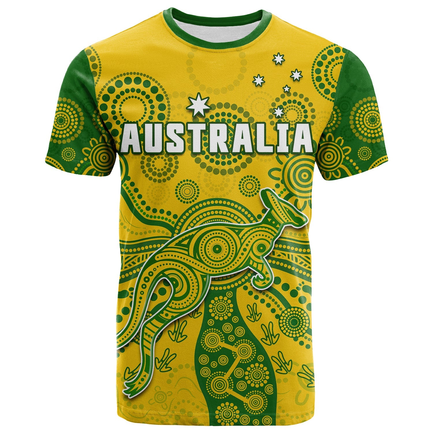 (Custom Text And Number) Australia T Shirt National Colours Proud Aussie Special Indigenous - Vibe Hoodie Shop