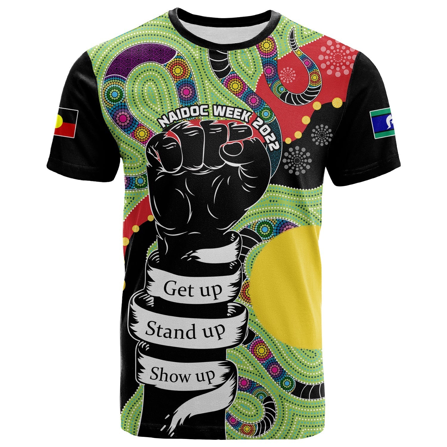 (Custom Text and Number) Aboriginal NAIDOC Week T shirt Stronger Together Unique Style - Vibe Hoodie Shop