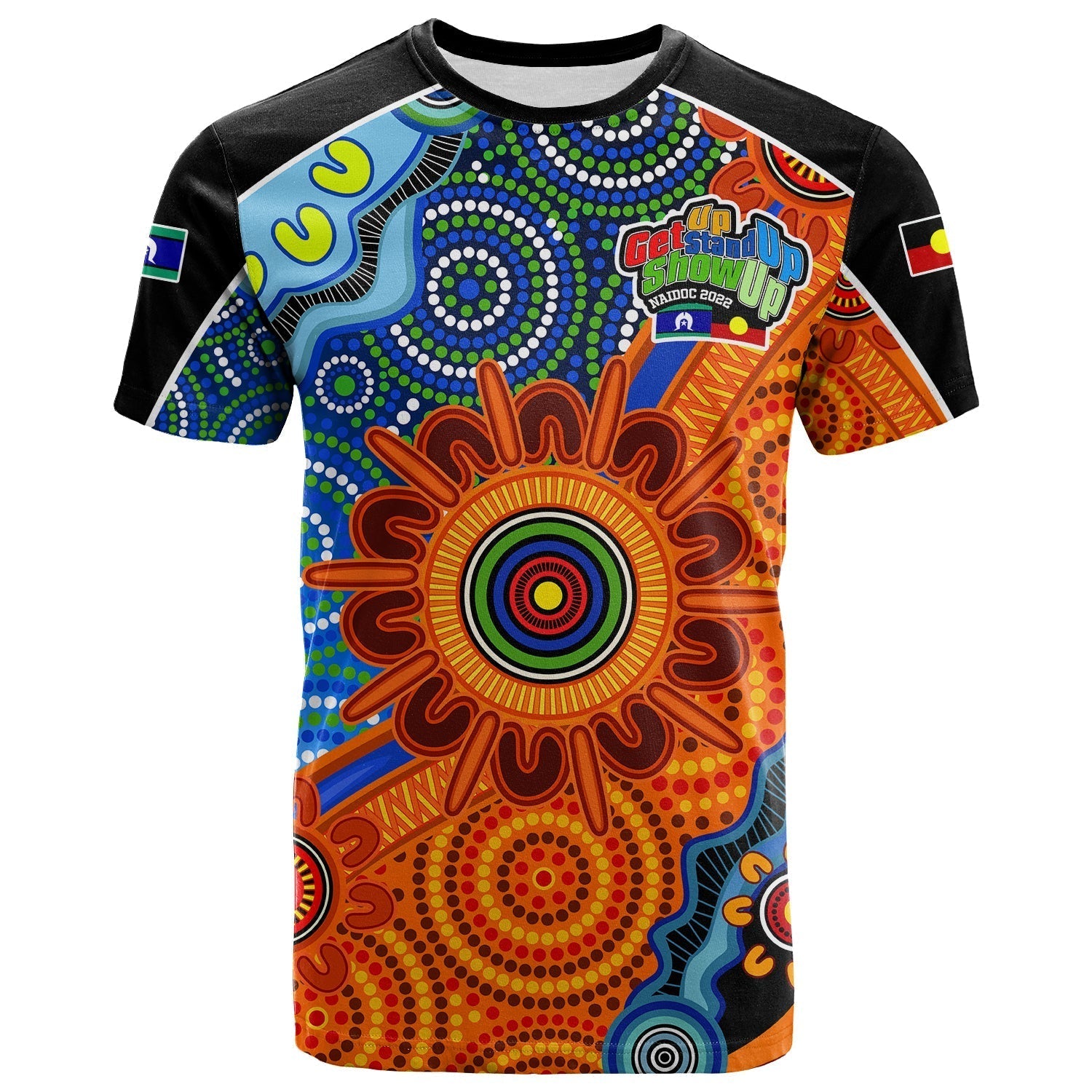 (Custom Text and Number) NAIDOC Week 2022 T Shirt Aboriginal and Torres Strait Islanders Together - Vibe Hoodie Shop