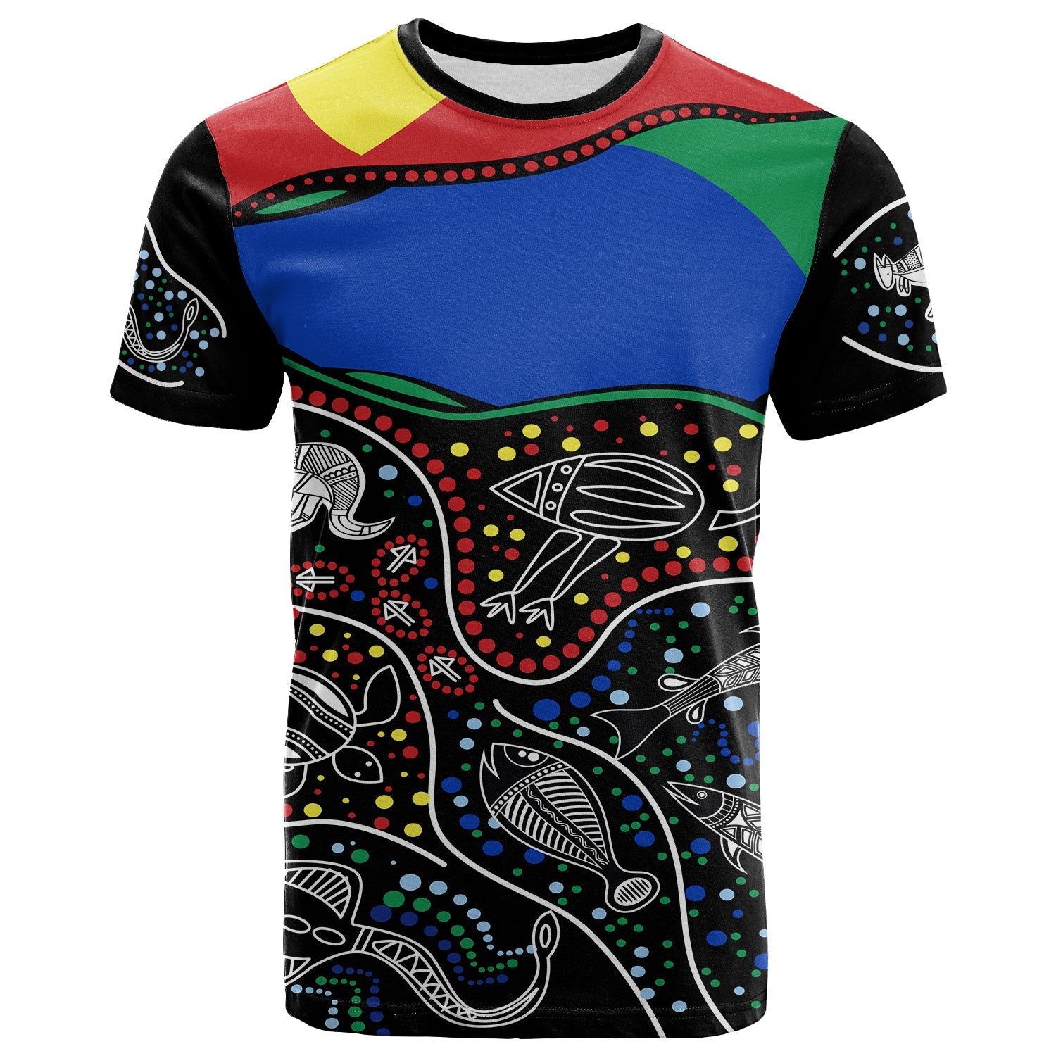 (Custom Text and Number) NAIDOC Week T Shirt National Aborigines And Torres Strait Islander Animals Aboriginal Art - Vibe Hoodie Shop