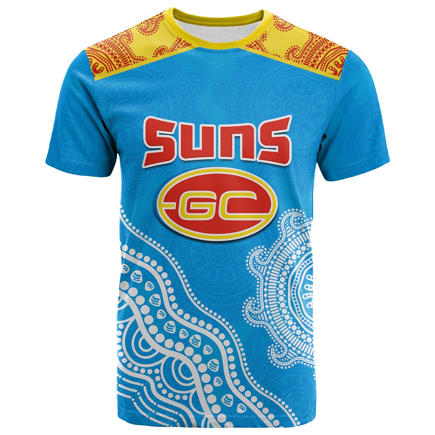(Custom Text And Number) Suns T Shirt Go Sunnies Aboriginal Simple Style - Vibe Hoodie Shop