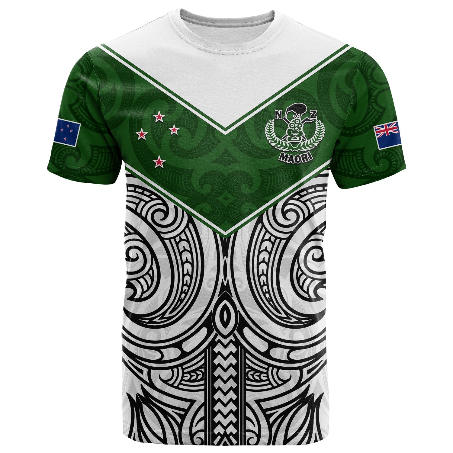 (Custom Text And Number) New Zealand Silver Fern Rugby T Shirt Maori Pacific - Vibe Hoodie Shop