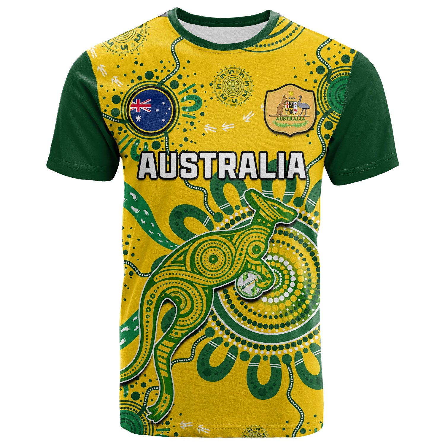 (Custom Text And Number) Australia Soccer T Shirt Kangaroos Matildas 2023 FIFA Womens World Cup - Vibe Hoodie Shop