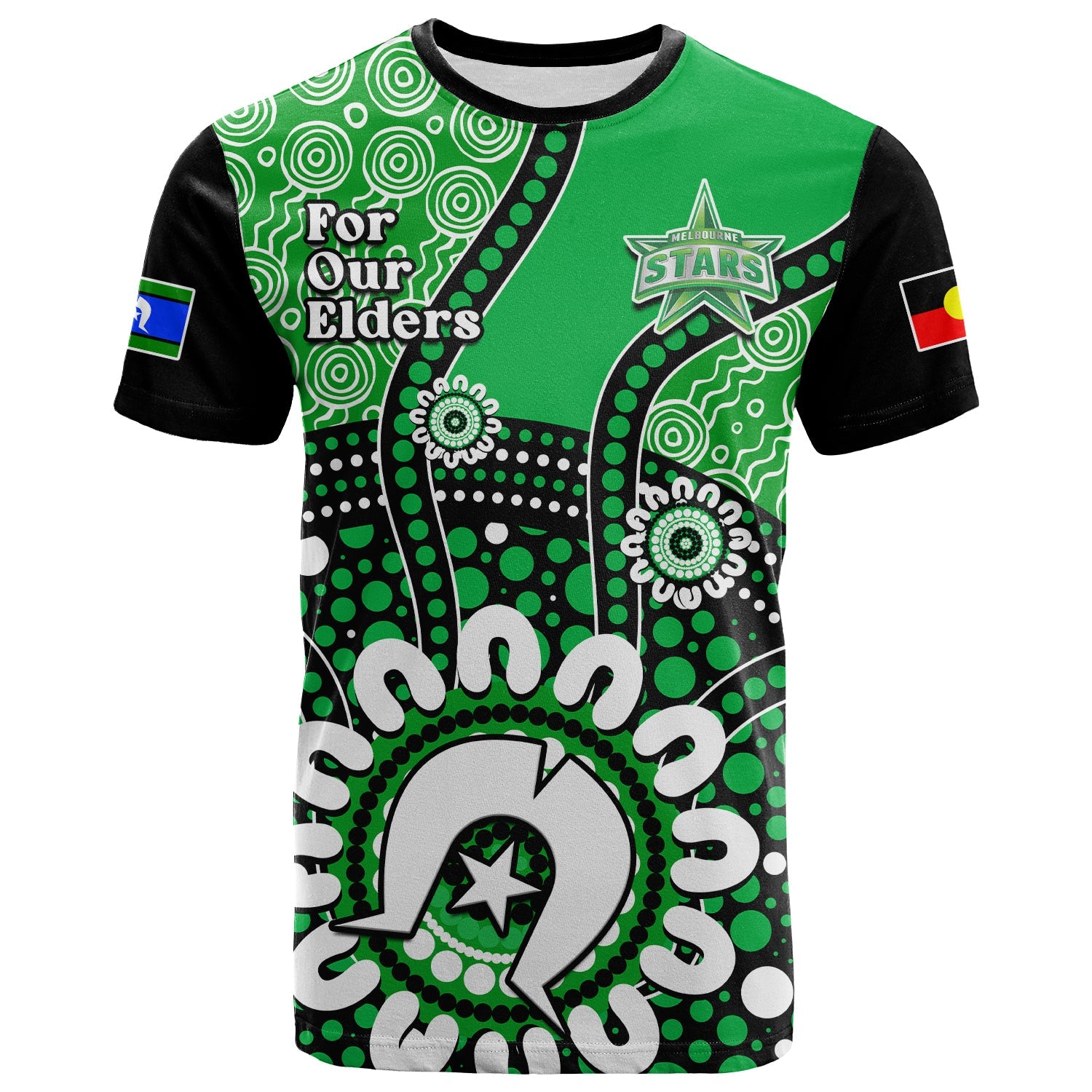 Melbourne Stars NAIDOC 2023 T Shirt Indigenous For Our Elders - Vibe Hoodie Shop