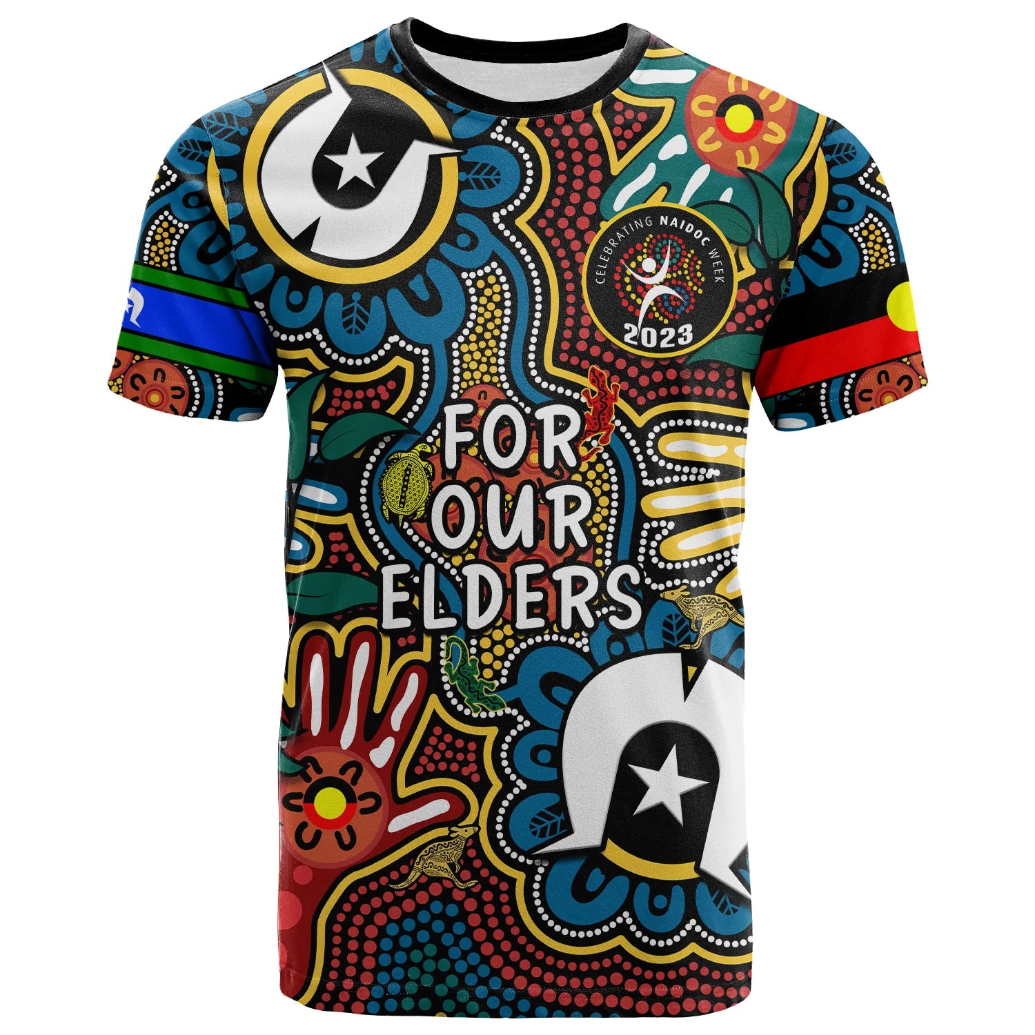 (Custom Text And Number) Australia NAIDOC Week 2023 T Shirt For Our Elders Indigenous - Vibe Hoodie Shop
