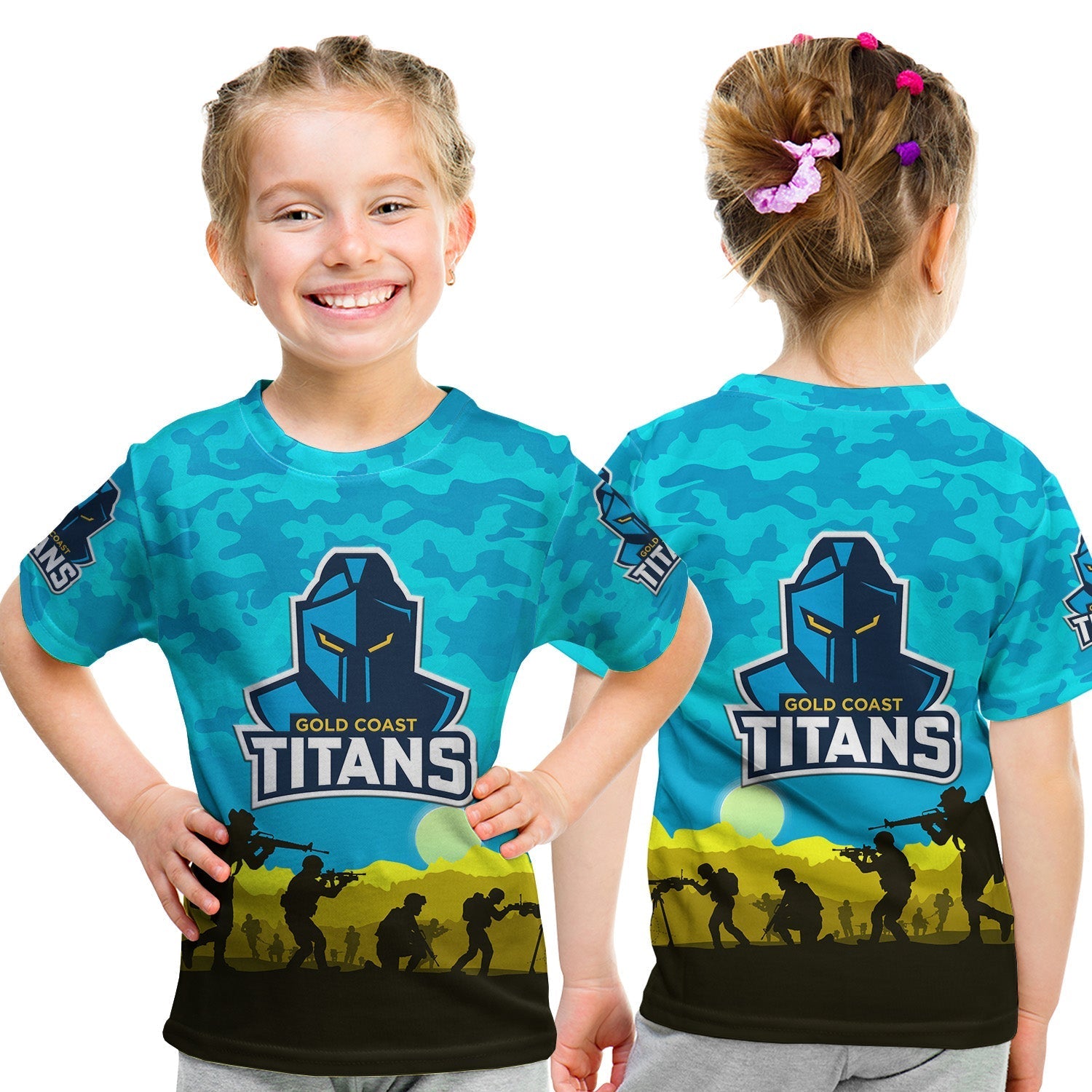 Gold Coast Titans ANZAC 2022 T shirt Simple Style - Vibe Hoodie Shop