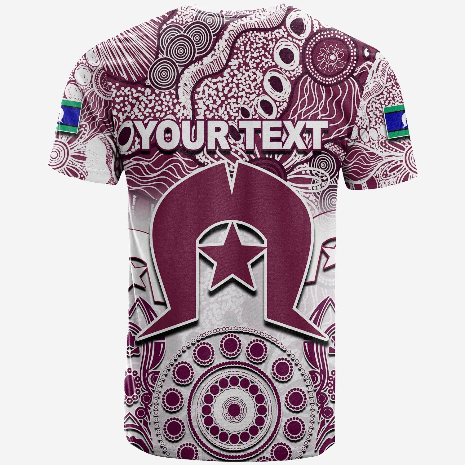 (Custom Personalised) Sea Eagles Torres Strait Islanders Mix Aboriginal T shirt - Vibe Hoodie Shop