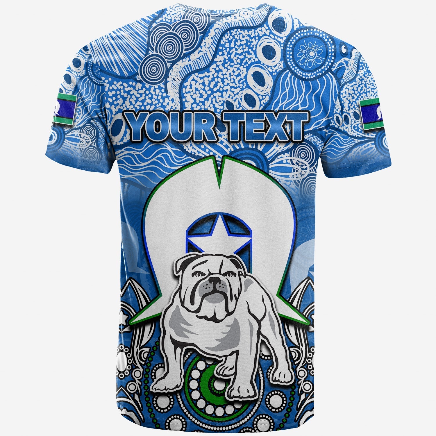 (Custom Personalised) Bulldogs Torres Strait Islanders Mix Aboriginal T shirt - Vibe Hoodie Shop