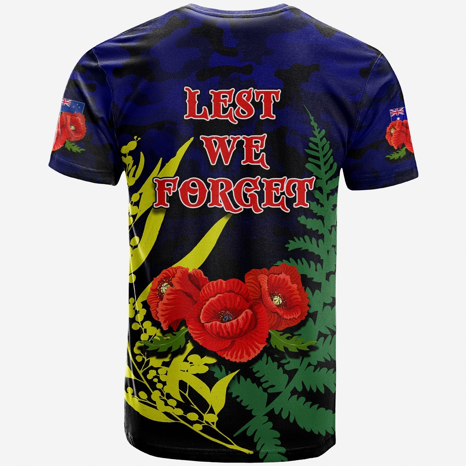 ANZAC Day T shirt Army Patterns - Vibe Hoodie Shop