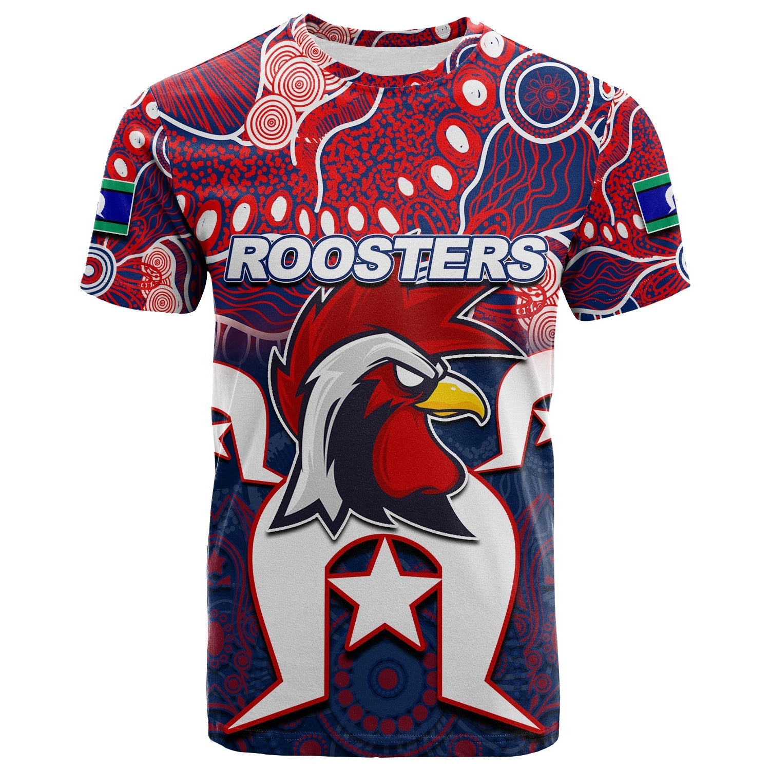 (Custom Personalised) Roosters Torres Strait Islanders Mix Aboriginal T shirt - Vibe Hoodie Shop