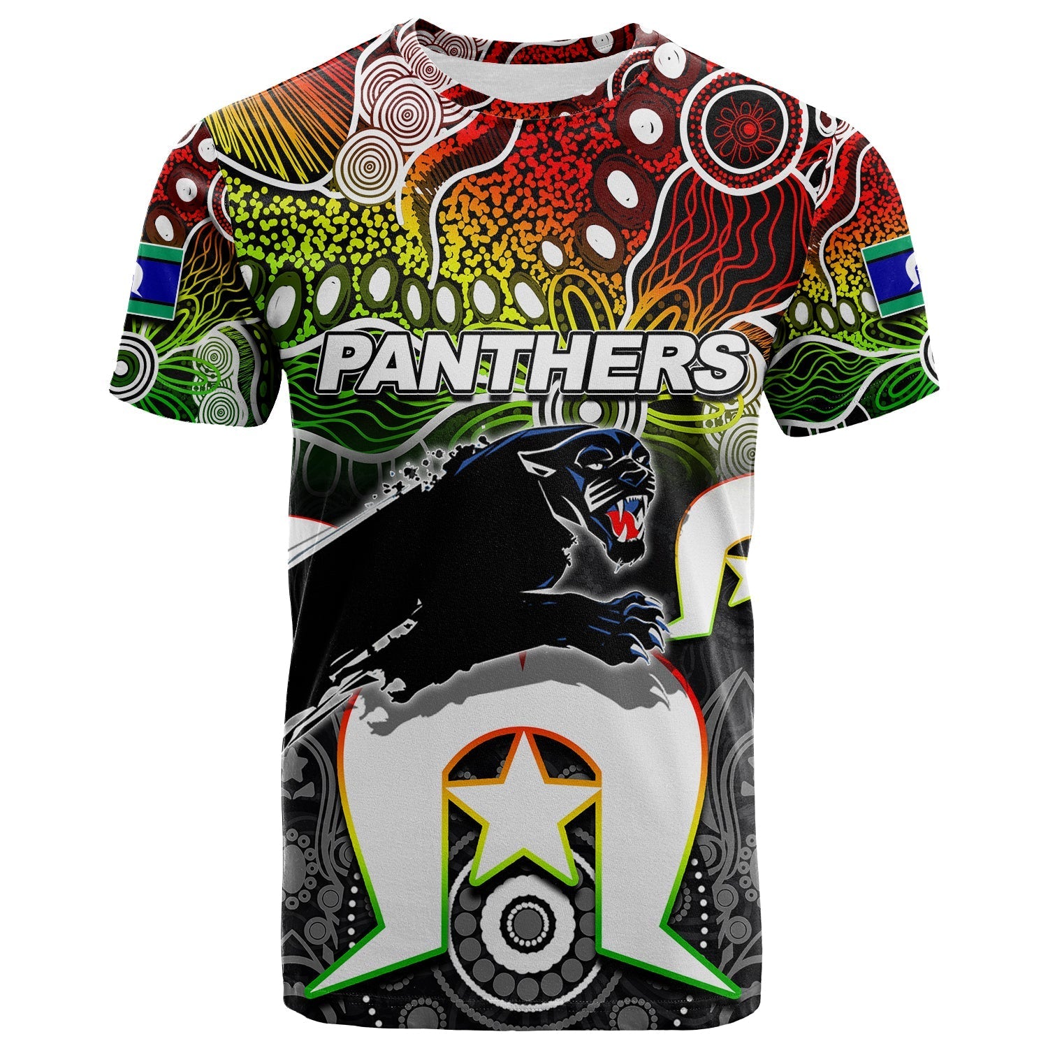 (Custom Personalised) Panthers ATorres Strait Islanders Mix Aboriginal T shirt - Vibe Hoodie Shop