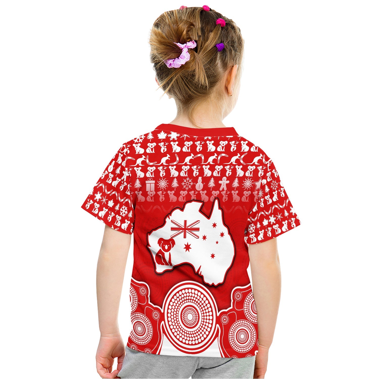 Australian Koala Christmas Vibe With Aboriginal Dot Painting Style No1 T Shirt  LT9 - Vibe Hoodie Shop