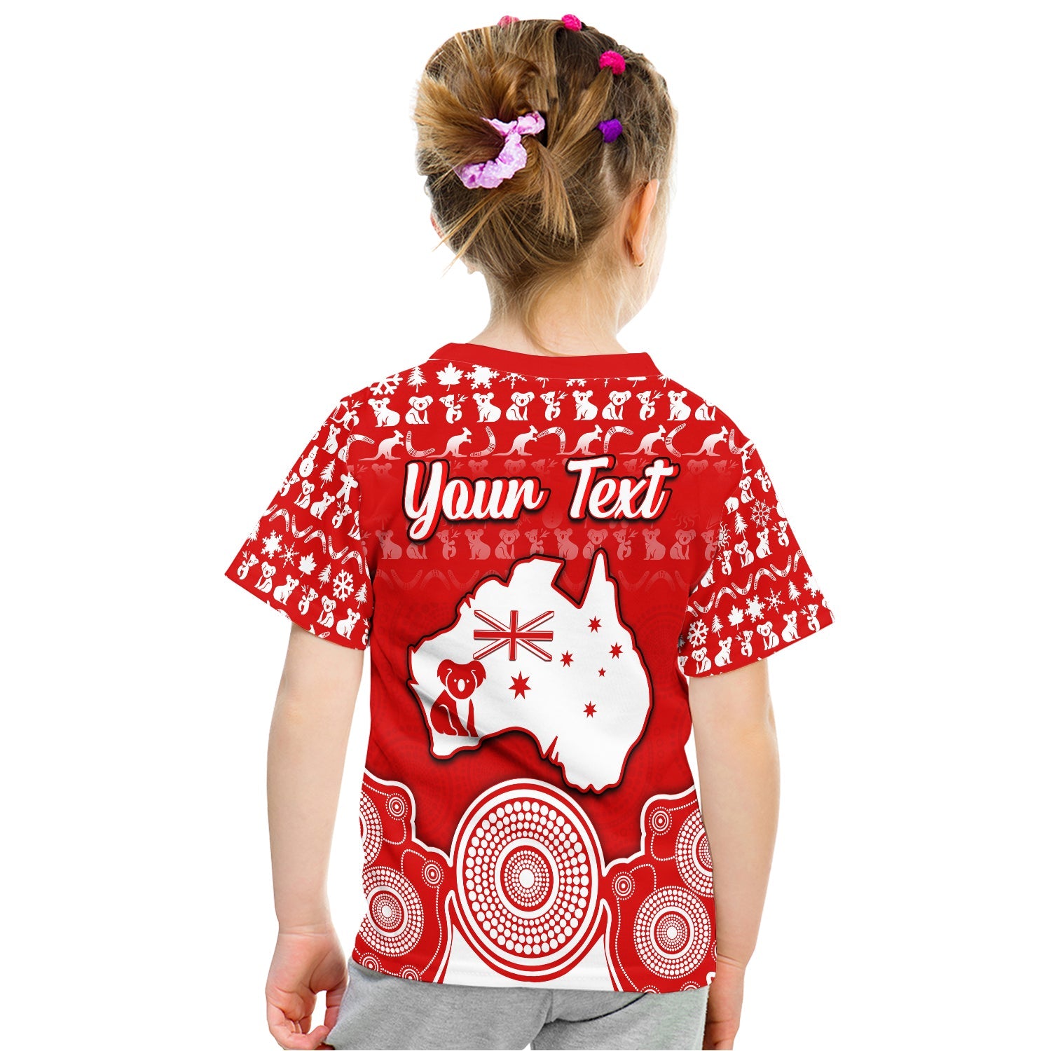 (Custom Personalised) Australian Koala Christmas Vibe With Aboriginal Dot Painting Style No2 T Shirt  LT9 - Vibe Hoodie Shop
