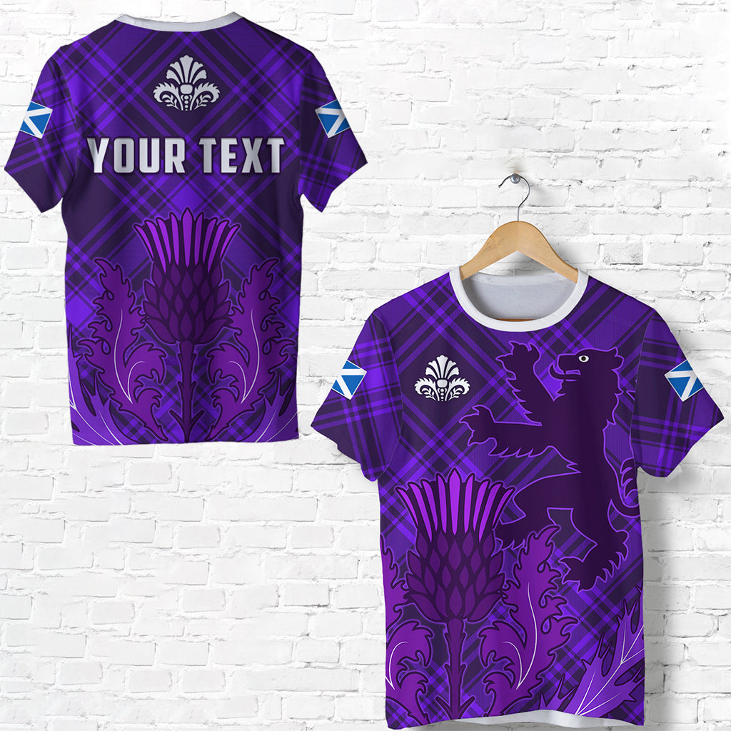 (Custom Personalised) Scotland T shirt Thistle Scottish Be Unique - Vibe Hoodie Shop