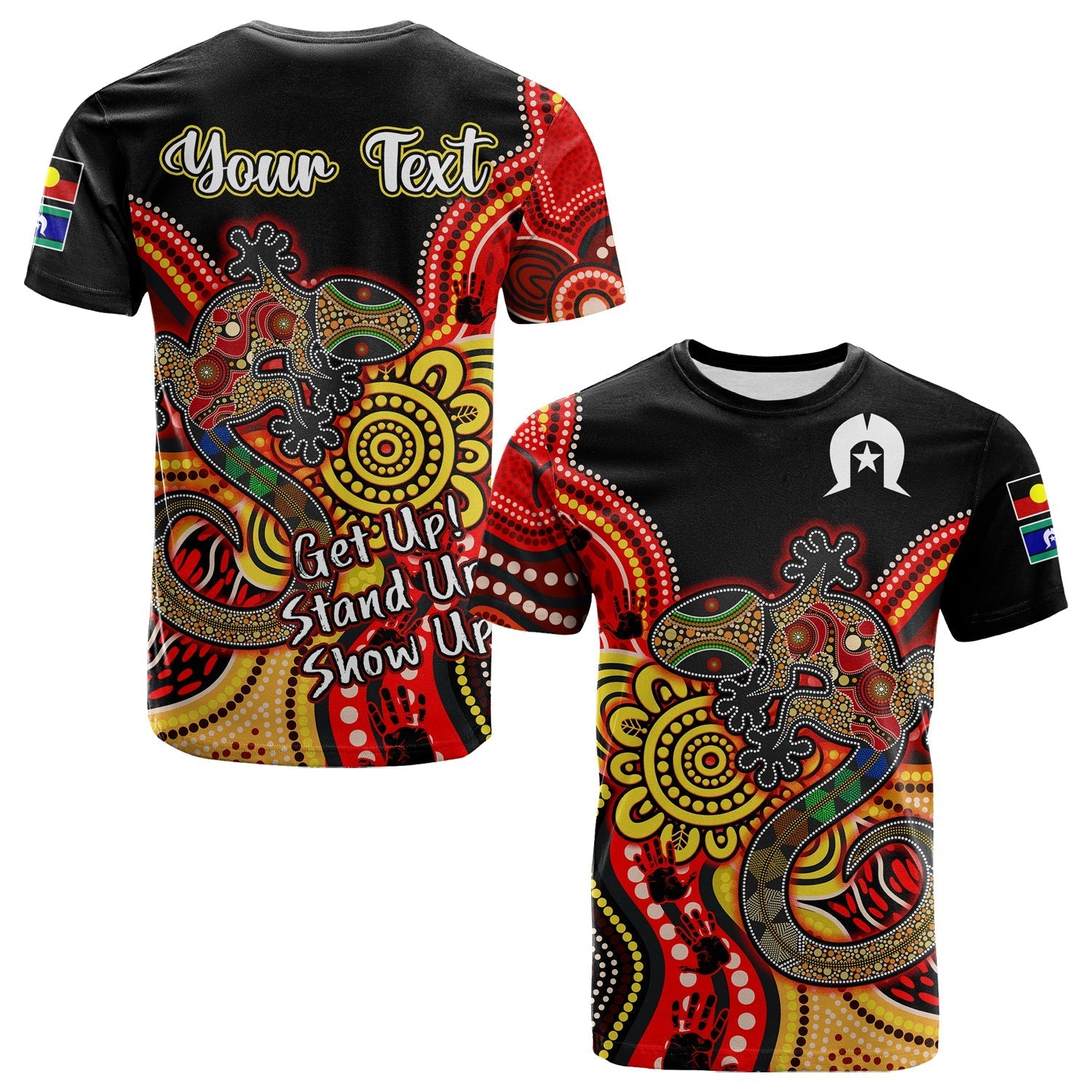 (Custom Personalised) NAIDOC Week 2022 T shirt Aboriginal Lizard Always Proud History - Vibe Hoodie Shop