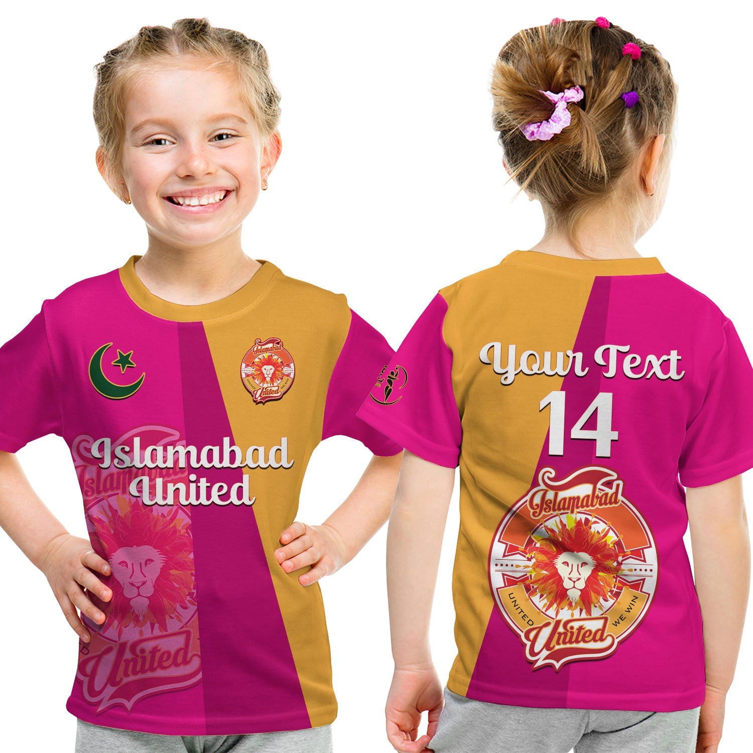 (Custom Text And Number) Islamabad United Cricket T Shirt KID Sherus HBL PSL 2023 Mantegna Dynamic - Vibe Hoodie Shop