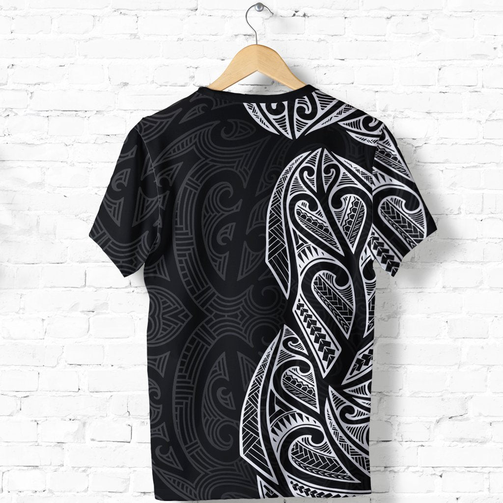 New Zealand Maori T shirt, Ta Moko Tattoo Shirt - White - Vibe Hoodie Shop