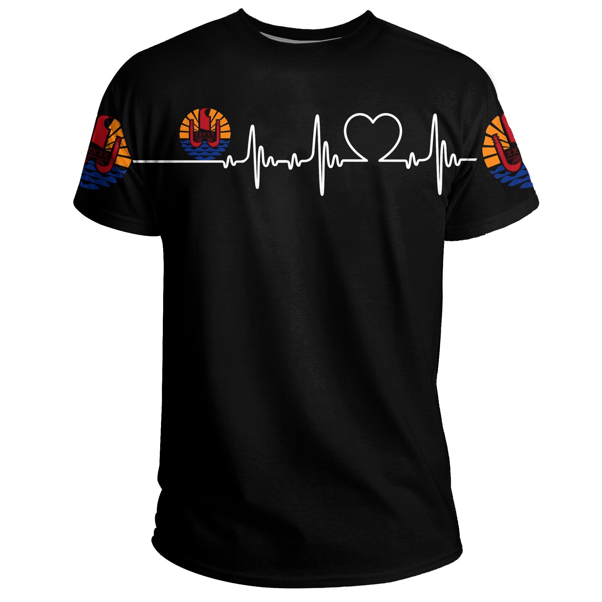 Tahiti T shirt Heartbeat (Women's/Men's) - Vibe Hoodie Shop