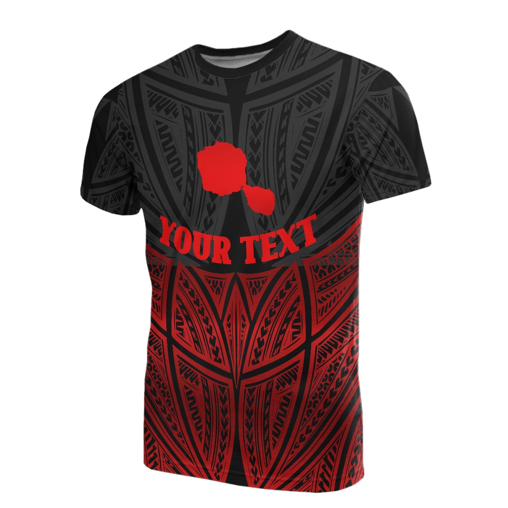 Vibe Hoodie Tahiti Polynesian Custom Personalised T shirt Red Black Pride Map And Seal - Vibe Hoodie Shop