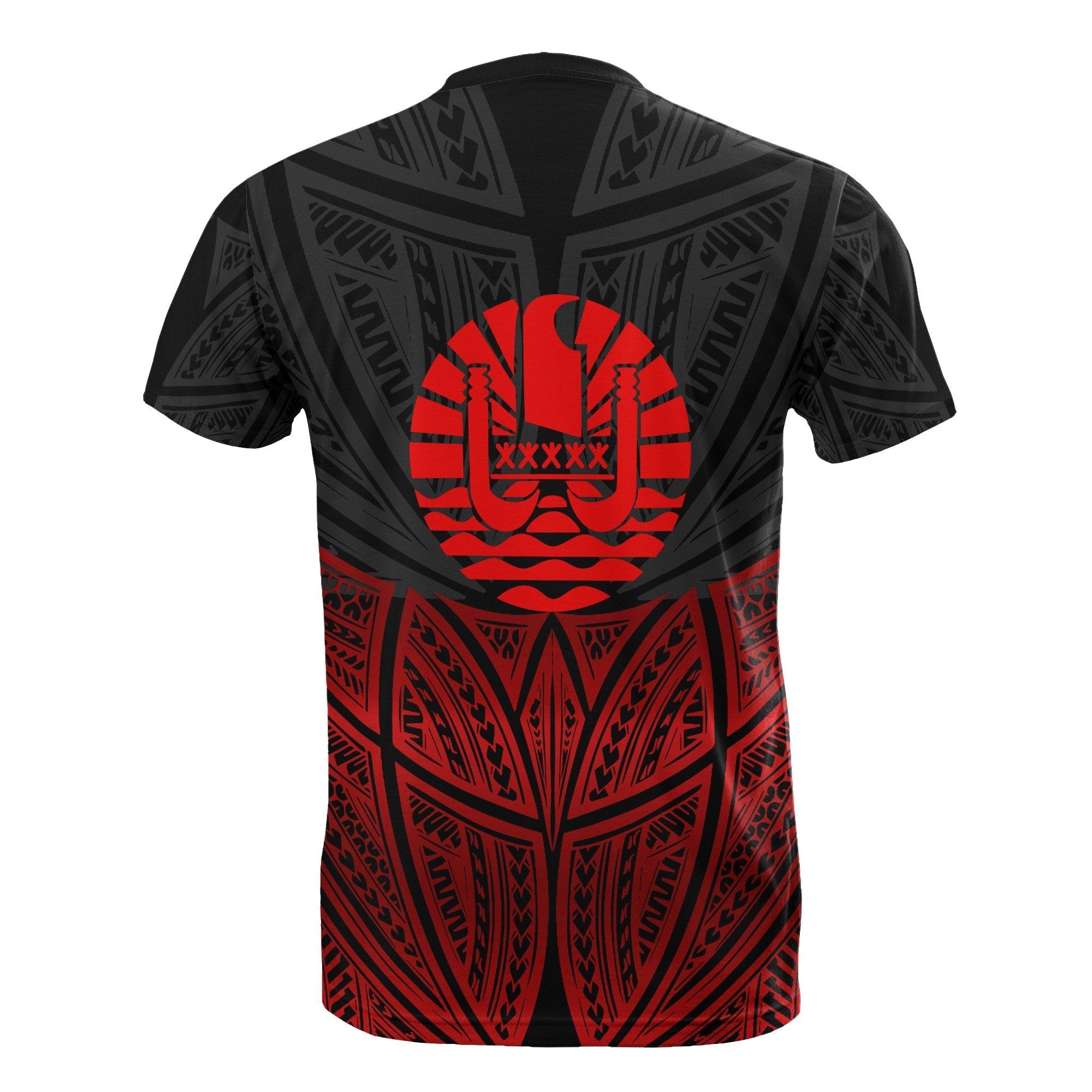 Vibe Hoodie Tahiti Polynesian Custom Personalised T shirt Red Black Pride Map And Seal - Vibe Hoodie Shop