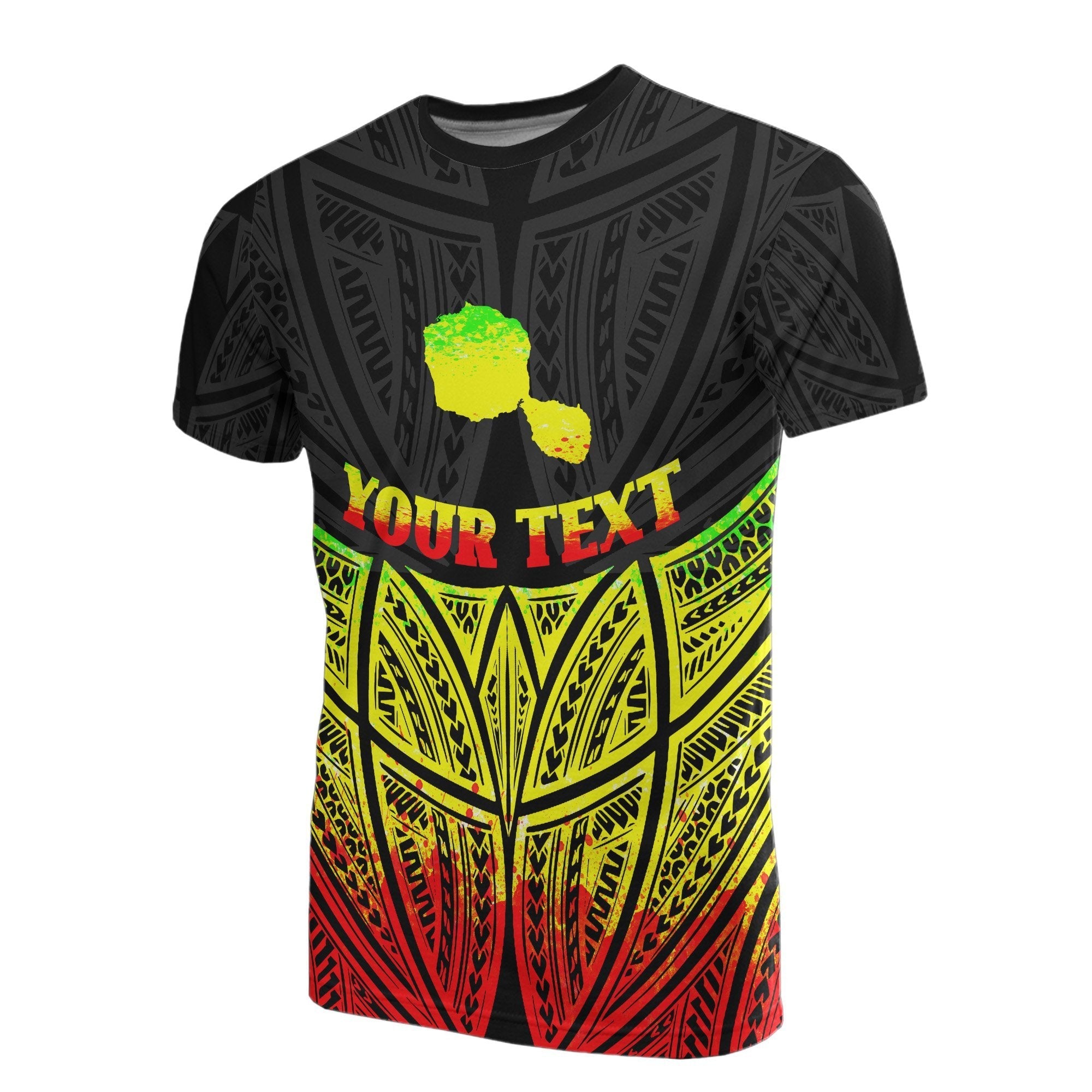 Vibe Hoodie Tahiti Polynesian Custom Personalised T shirt Reggae Pride Map And Seal - Vibe Hoodie Shop