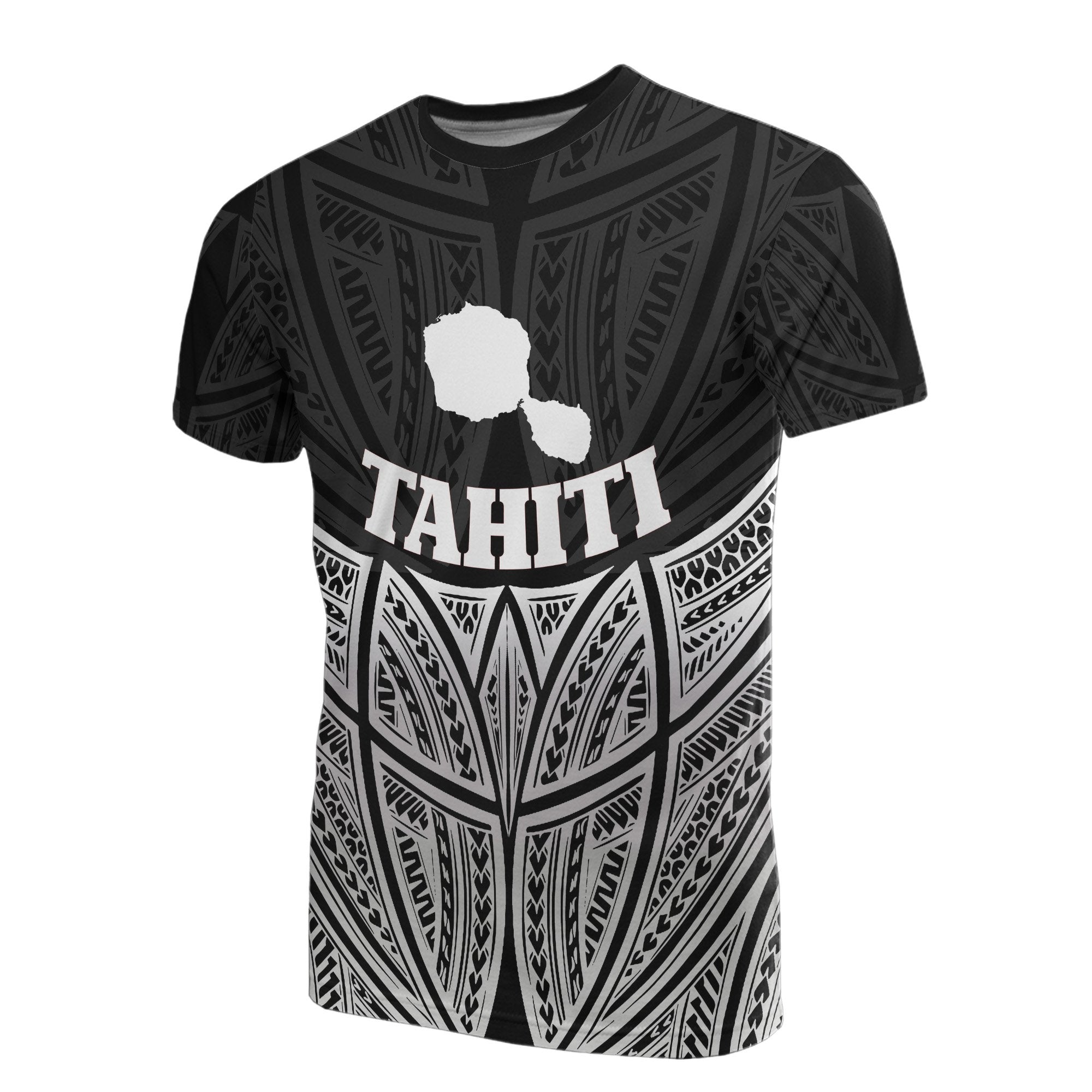 Vibe Hoodie Tahiti Polynesian T shirt Black Pride Map And Seal - Vibe Hoodie Shop