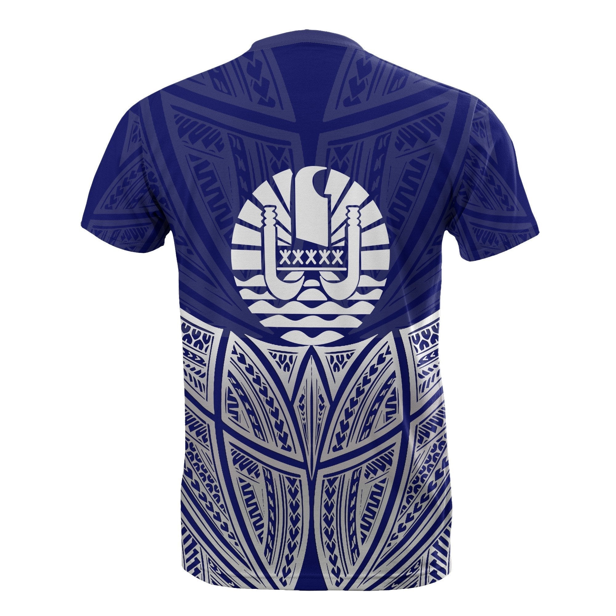 Vibe Hoodie Tahiti Polynesian T shirt Blue Pride Map And Seal - Vibe Hoodie Shop