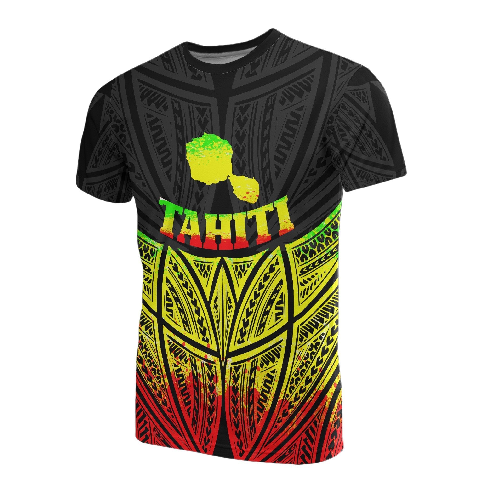 Vibe Hoodie Tahiti Polynesian T shirt Reggae Pride Map And Seal - Vibe Hoodie Shop