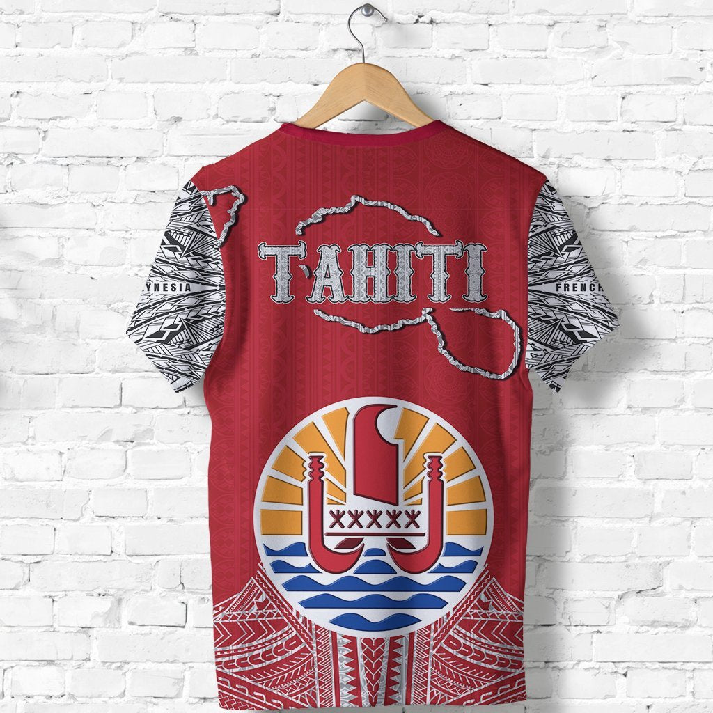 Tahiti T shirt With Special Map - Vibe Hoodie Shop