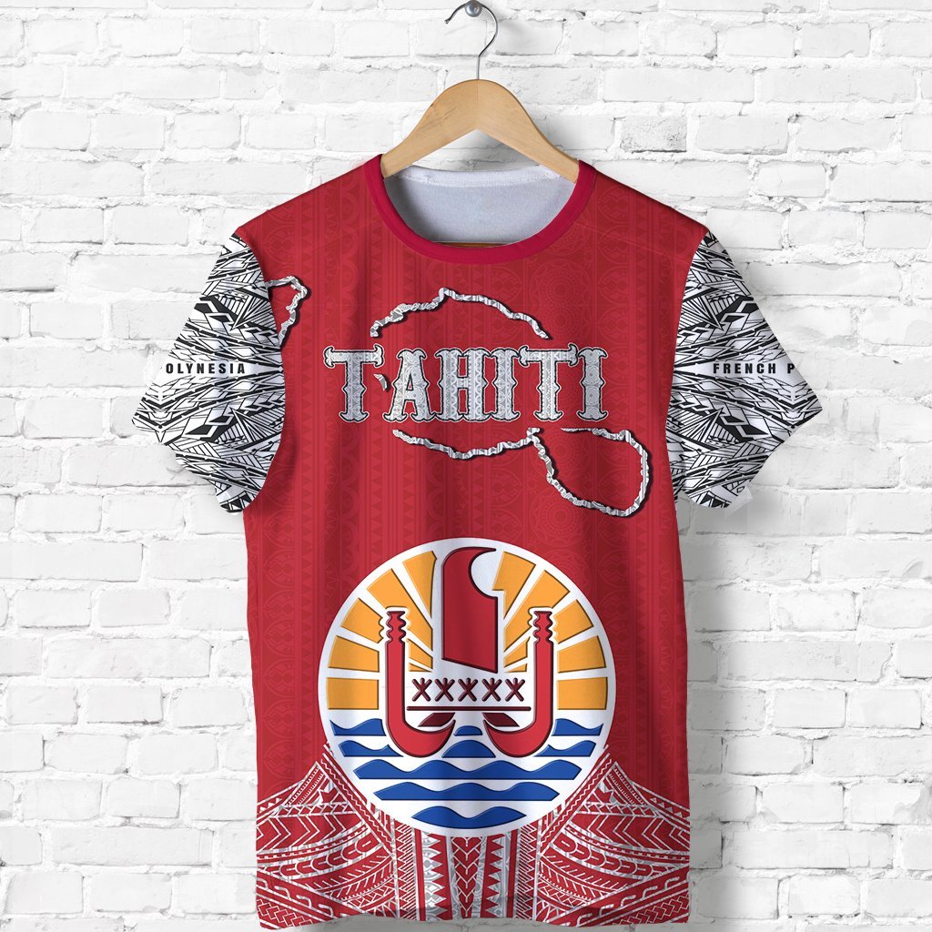 Tahiti T shirt With Special Map - Vibe Hoodie Shop