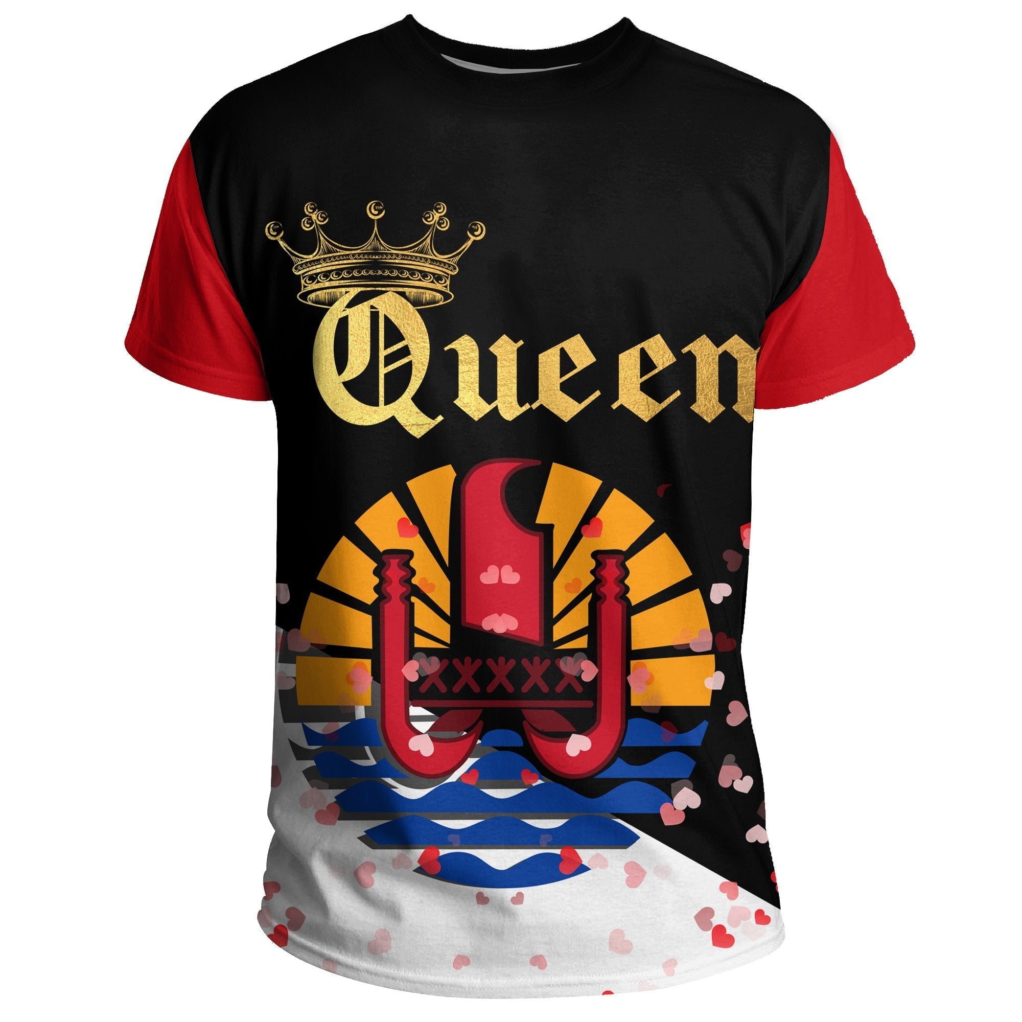 Tahiti T shirt Queen - Valentine Couple - Vibe Hoodie Shop