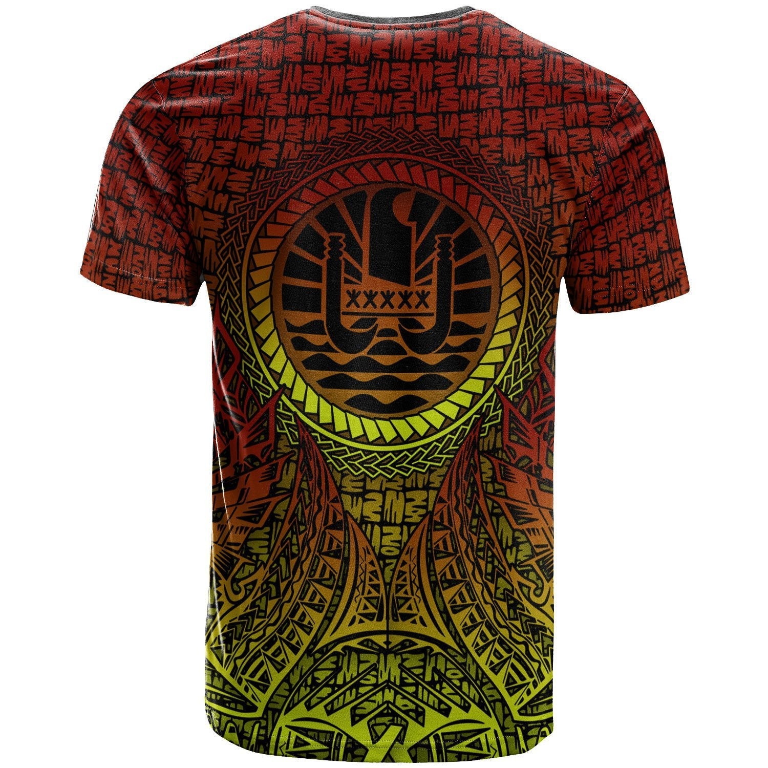 Vibe Hoodie Tahiti T shirt - Polynesian Circle Pattern - Vibe Hoodie Shop