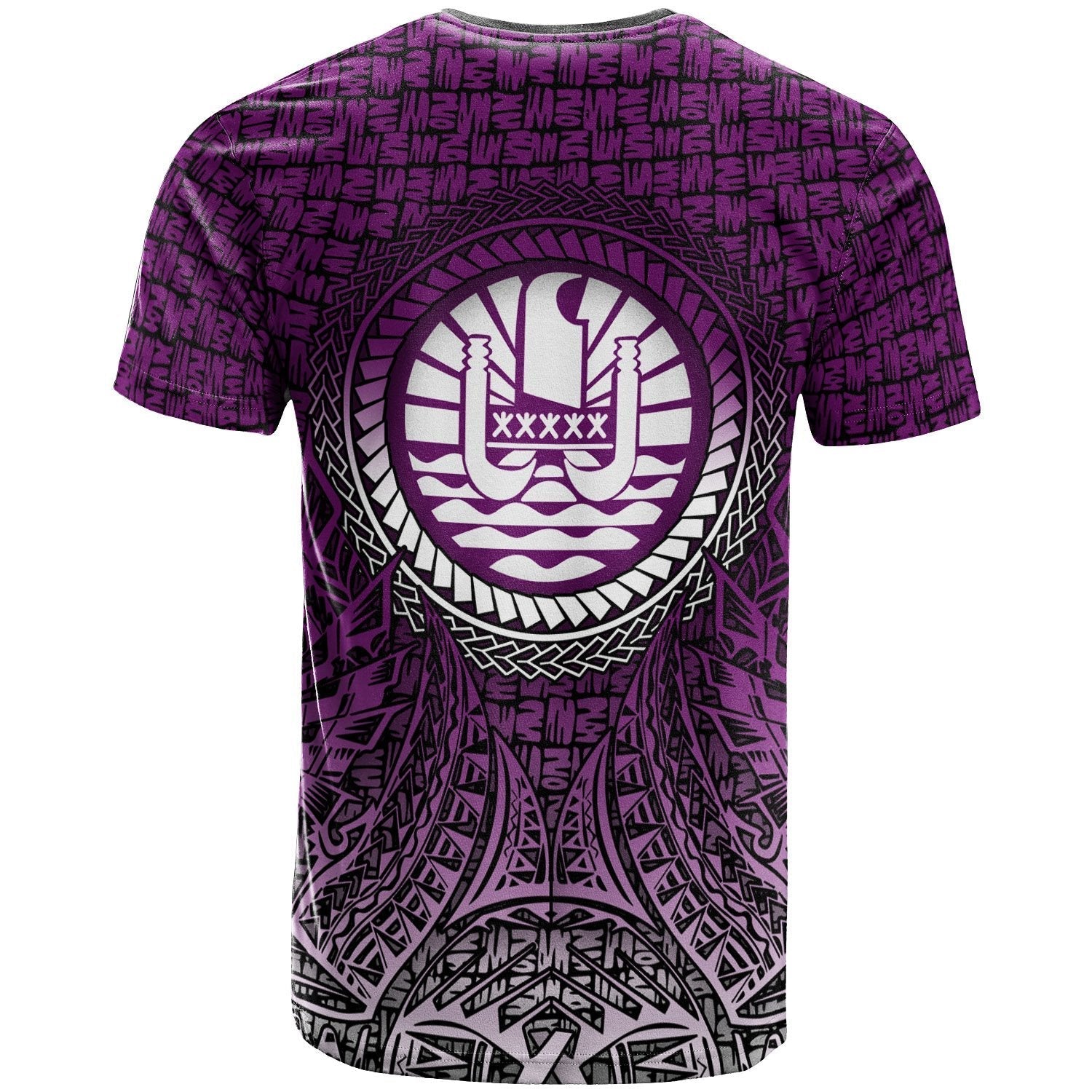 Vibe Hoodie Tahiti T shirt - Circle Pattern Purple - Vibe Hoodie Shop