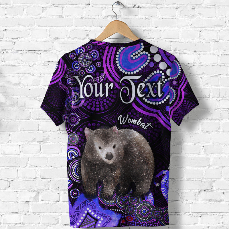 (Custom Personalised) Australian Astrology T Shirt Taurus Wombat Zodiac Aboriginal Vibes - Purple - Vibe Hoodie Shop
