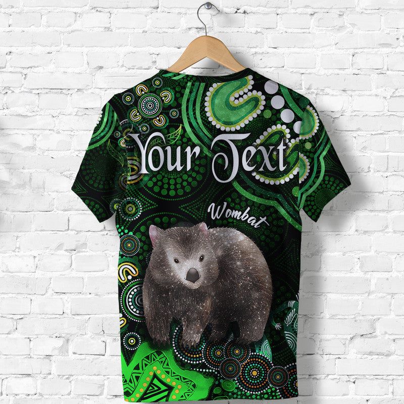 (Custom Personalised) Australian Astrology T Shirt Taurus Wombat Zodiac Aboriginal Vibes - Green - Vibe Hoodie Shop