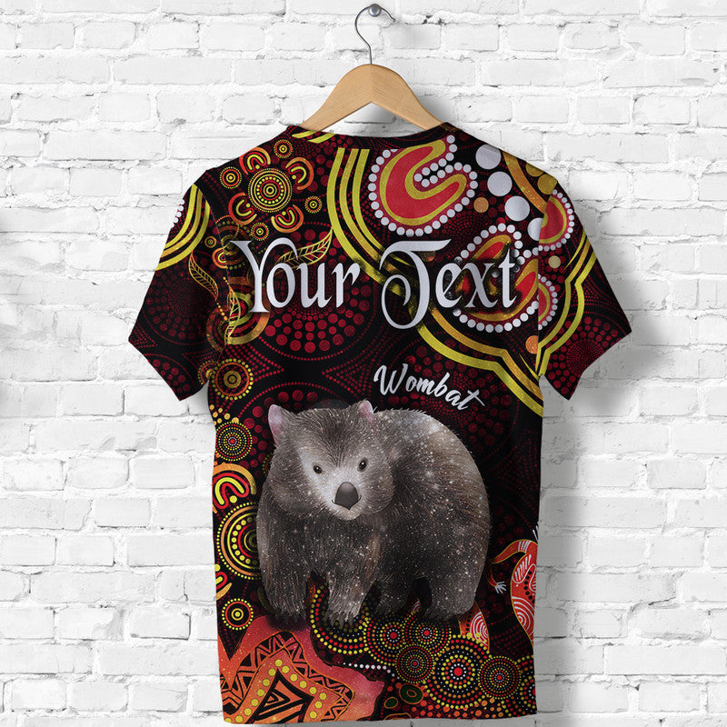 (Custom Personalised) Australian Astrology T Shirt Taurus Wombat Zodiac Aboriginal Vibes - Red - Vibe Hoodie Shop